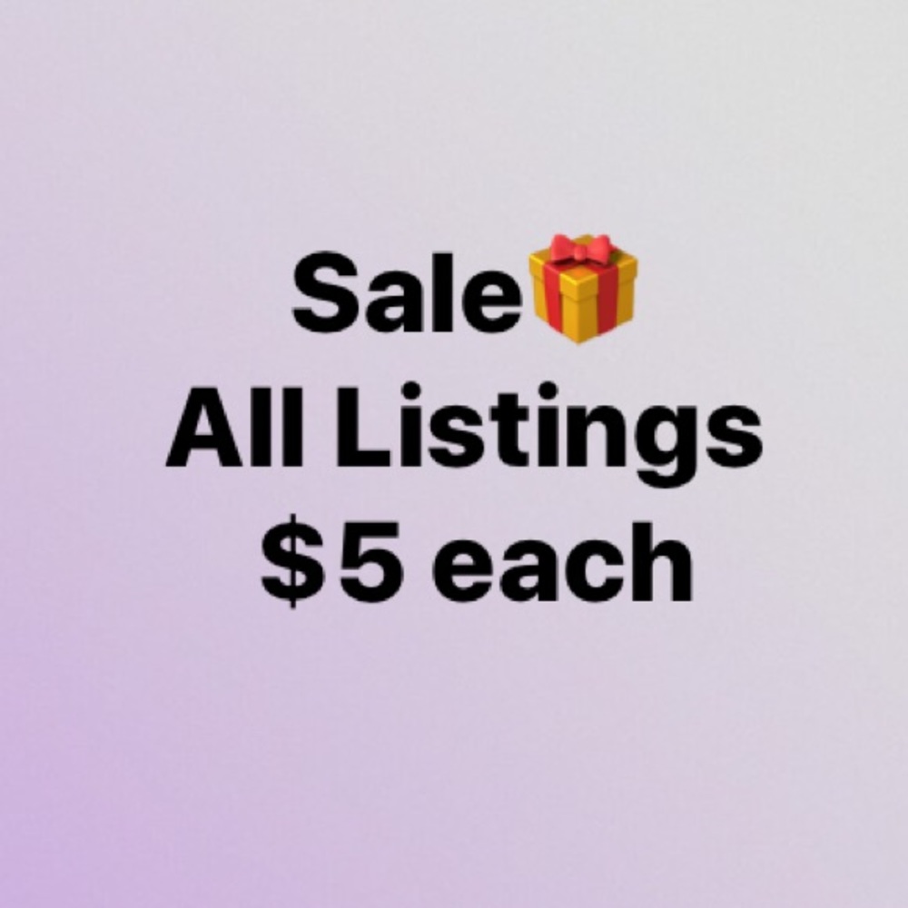 BUNDLE 3 LISTINGS AND OFFER $15